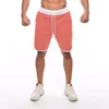 Herr shorts sommar avslappnad fast färg sport mäns 2022 bomull lösa jogging byxor byxor beskurna knä-lengtmen's