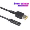 Connecteur adaptateur d'alimentation pour ordinateur portable, prise USB Type C femelle vers carré DC mâle pour Lenovo Thinkpad série, port d'alimentation carré