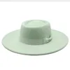 Boinas Capítulo Sombreros para hombres Fedoras fieltro de la primavera Autumn Bowler Moda Fashion Brim Headgear Capilla Beach Boda Imagen Black Wend