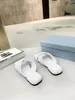 Fashion Slippers Women Summer Spool Heel Sandals Slip On Outdoor Slides Flip Flops Elegant Pleated Shoes Slipper Size 35-43 with Box