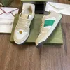 Buty Najwyższej Jakości Popularne Projektant Włochy Brudne Dla Mężczyzn Kobiety Screener Leather Vintage Troched Green Red Stripe Dotno Casual White Luksus