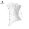 Waist and Abdominal Shapewear Black Women's Breathable Shapwear Costumes Sexy Transparent Mesh Corselet Hollow Out Corset Bustier Top with g String 930 0719