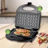 Elektrisk våffla Maker Machine Dual Non-Stick Coated Plates Sandwich Iron Home Breakfast Eggette Storage Boxes Bins