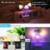 Luzes noturnas 7 colorir o anoitecer para Dawn Sensor LED Flor Flowroom Quarto Baby Light