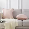 Poduszka aksamitna miękka poduszka poduszka dekoracyjna poduszki rzut poduszka obudowa stałe kolory luksusowy wystrój domu sofa sofa kawa 220714