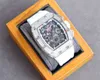 Uxury Watch data luksus męski zegarek mechaniczny codzienne życie wodoodporne Automatyczne Richa Milless Diamond Fashion Sprzedawanie szwajcarskich zegarków