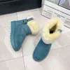 Boot Platform Snow Women 2022 Winter Flat Ankle Päls Varm sko Plush Fashion Designer Cozy Non Slip Goth Casual Mujer 220805