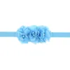 Baby Girls Solid Color Flower Headbands Elastic Hair Accessories Kids Pearl Crystal Headwear Newborn Children Decor