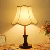 Lampy stołowe drewniane lampa prosta sypialnia nocna pokój gościnny dekoracja domu