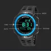 Sport Klockor Vattentät LED Back Back Light Alarm Clock Week Display Stopwatch Wristwatches Digital Watch för män