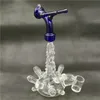 Bong Faucet Shape Pipa ad acqua Dab Rig Narghilè Percolater Borocilicate Bubbler 10mm Giunto femmina Craftbong