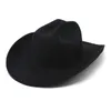 Ny mocka stor grim västerländsk cowboy hatt mäns vintage jazz rese party hatt gentleman panama cowgirl hattar