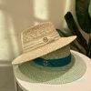 Hat for Women Straw Patchwork Summer Men Fedoras Spring Visor Travel Beach Cap Visors Ins Black Khaki Beige