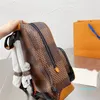 2021 Herren klassischer Rucksack Messenger Bag Luxus Designer Farbabstimmung Trend hochwertiges Leder Blume kariert urban