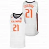 CEOC202 Illinois Fighting Illini NCAA College Basketball Jersey 1 Trent Frazier 2 Connor Serven Grandison Curbelo Dosunmu Bezhanishvili Williams