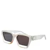 Мужские дизайнерские солнцезащитные очки 96006 с квадратной оправой, винтажные блестящие золотые летние линзы UV400, лазер, высокое качество 1165