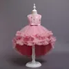 Robe de filles mignonnes élégant princesse pour enfants robe de fête robe de mariée