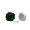 Lege groene glazen roomfles potten witte schroef deksel 20 g 30 g 50 g draagbare cosmetische verpakking huidverzorging gezichtsroom potten containers