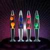 Night Lights Lava Lamp Jellyfish Aluminum Base Lampara De Small Lavalampe Light Decoration For Living RoomNight