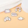 Cute game console mouse headset Brooch cartoon PSP keyboard metal badge girl Pin Hat buckle