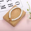 Sleutelhangers 5Pcs Faux Pearl Polsbandje Ketting Riem Sleutel Portemonnee Lanyard Sleutelhanger Hand Bandjes Kit 13MDSleutelhangers Fier22