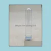 Förpackningsflaskor 40 ml Transparent mask Bad Salt Test PET Tube 40cc Clear Plastic Bottle Cosmetic With Aluminium Cap Packing Bot6650673