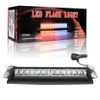 Ny 12 LED Strobe Flash Warning Windscreen Car Emergency Light Flashing Firemen Dimfordonslampor 12V-24V 8 Modell