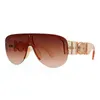 Sun Glass 2022 New Men and Women's Large Large Large Frameless Frameless and Popular Sunglasses