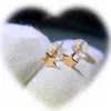 Stud Real 18K Rose Gold Earrings Pure AU750 Simple Star Design för kvinnor Fina smycken Giftstud Effi22