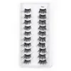 10Pairs Crisscross Half Eye Lashes Natural False Eyelashes Handgjorda Faux 3D Mink Lashes Makeup Tools Eyelash Extension