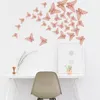 12шт/лот 3D Полая бабочка наклейка на стенах наклейки на декорирование бабочек DIY DIY Домашнее съемное украшение росписи Свадебное место для детской комнаты Уколы 0516