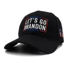 Lets Go Brandon FJB Slogan Baseball Cap Four Seasons Outdoor Sun Cotton Snapback Women Män broderad pappa hatt