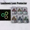 Protecteur de caméra de téléphone en verre trempé lumineux pour iphone 14 13 12 11 mini pro max protecteur d'objectif avec boîte de vente au détail