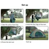 2 Persons Pyramid Tent Mosquito Net Hanging Bed Durable Folding Tent Hunting Oxford Cloth Bedding Camping Tent Outdoors Travel H220419