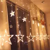Led Gadget Window Lights Lawn De234D 12 Stars Fairy String Curtain Twinkle Christmas Holiday Home Party Wedding Garland Patio 2.5M 138