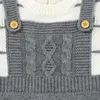 Baby Strampler Gestrickte Solide geboren Mädchen Overall Outfits Langarm Herbst Kleinkind Kleinkind Jungen Kleidung Mode Sling Playsuits 220525