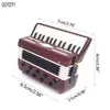 112 Dollhouse Wood Accordion Miniature Music Instruments Model Collection H100929535825988