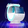 2022 Neue intelligente Eisblaue Maschine Sauerstoffstrahl Aqual Peeling mit 10 Millionen Pixel Hautanalzyer RF -Fraktional