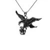 Pendant Necklaces Stainless Steel Eagle Skull Necklace For Men Hip Hop Rock Party Jewelry GH072501Pendant