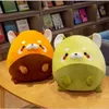 28/35 cm Kawaii Şişman Rakun Peluş Doldurulmuş Oyuncak Yumuşak Aşağı Pamuk Kahverengi Ayı Hayvan Bebek Yastık Çocuklar Bebek Severler Sevimli Doğum Günü Hediyesi 220409