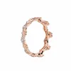18K Rose Gold Yellow Gold Plated Flower Crown Ring Women Fashion Party Jewelry Original Box Set for Pandora 925 Silver Rings