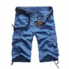 Sommer Cargo Shorts Männer Cool Camouflage Cotton Casual S kurze Hosen Marke Kleidung bequem Camo No Belt 220614