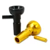 14mm Joint Metal Round Narghilè Ciotola Collettore di olio Testa di narghilè Carbone Scivoli Bong Ciotole Imbuto Rig Quarzo Chiodo Maschio Femmina Erba Supporto per fumatori Tubi d'acqua Lega di alluminio