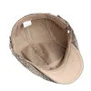 Spring Summer Hat Men Cotton Snakeskin Pattern Fishbone Berets Thin Flat Peak Caps Women Cabbie Sun Newspaper Seller Hat Adjustable J220722