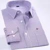 Reserva aramy chemise pour homme coupe classique à manches longues sans repassage chemise pour homme d'affaires à rayures/à carreaux 220516
