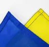 Ukraina Flag 3FTX5FT Ukrainska Nationella flaggor 90 * 150cm Polyester med mässingsgrommens 3x5 fot flagga