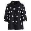 Damenjacken Miyake Fold Frühjahr/Sommer 2022 Mode Polka Dot Bedruckte Langarm-Strickjacke Top All-Match-Kurzjacke T-ShirtDamen