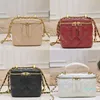 2022 kadın çantası koyun derisi çanta moda altın zincir flip fermuarlı cüzdan çapraz tasarımcı çanta lüks kozmetik çantaları