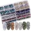 DIY Nail Art Decorations Nails Fakes Teenitor Professional Decoration with Gems for Foil Glitters For Hand Beauty