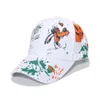 Fashion Letter Baseball Cap Cartoon Graffiti Printed Hip Hop Visor Cap Adjustable Snapback Cotton Cap For Women Men Hats HCS127